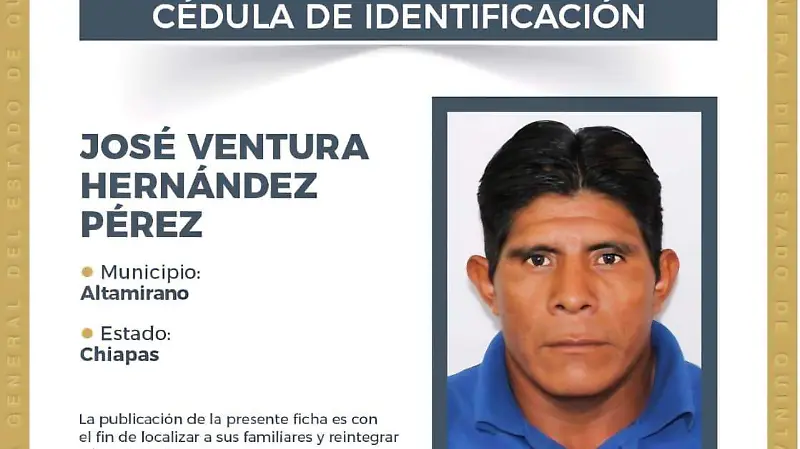 Cédula de ID JOSE VENTURA